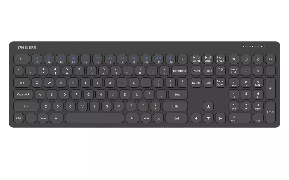 Philips 3000 series SPK6317B/93 keyboard Universal RF Wireless QWERTY English Black – image 1