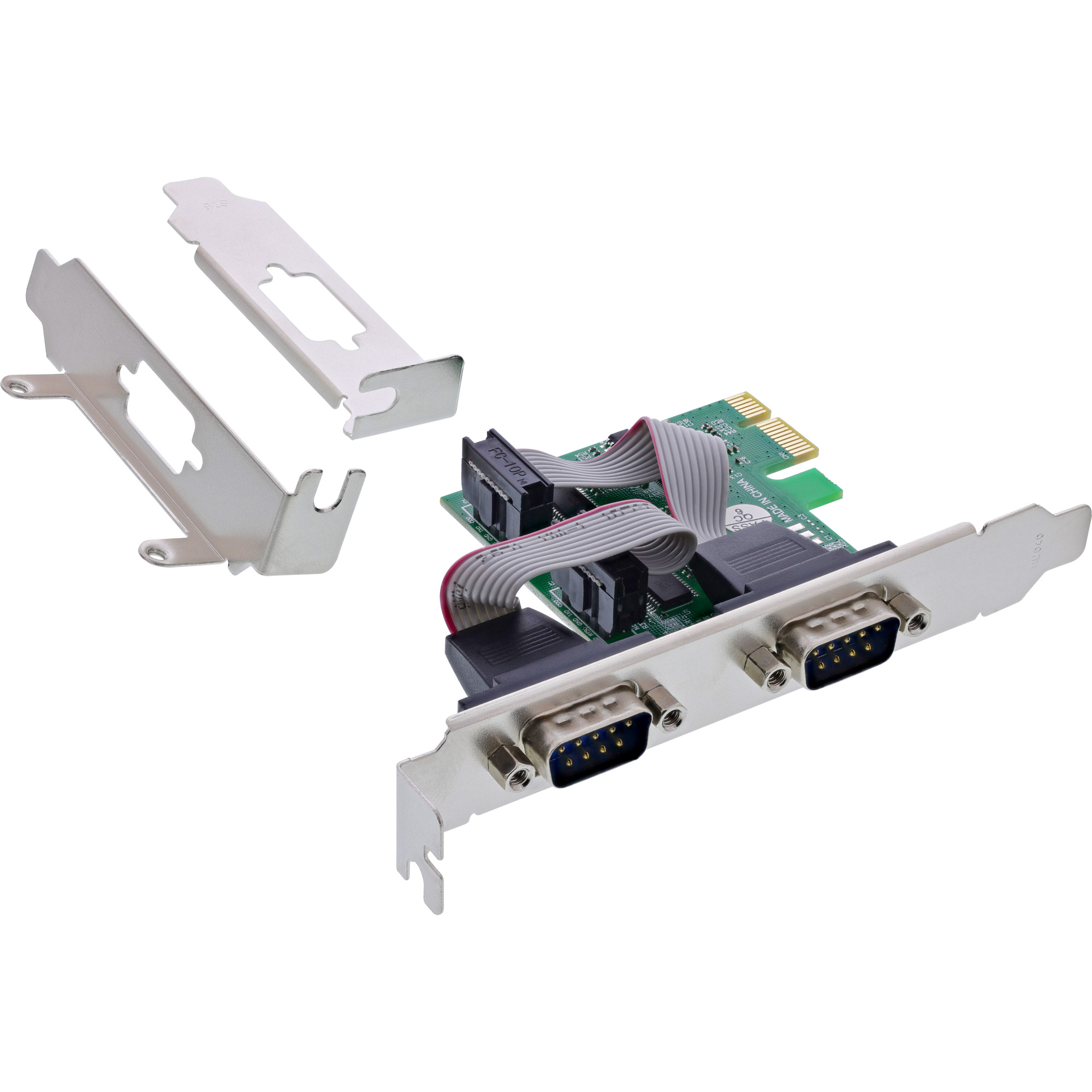 InLine Interface Card 2x Serial 9 Pin PCIe (PCI-Express) – image 1