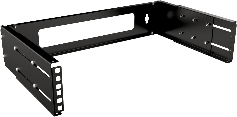 Lanview RAR200BL rack cabinet 2U Wall mounted rack Black