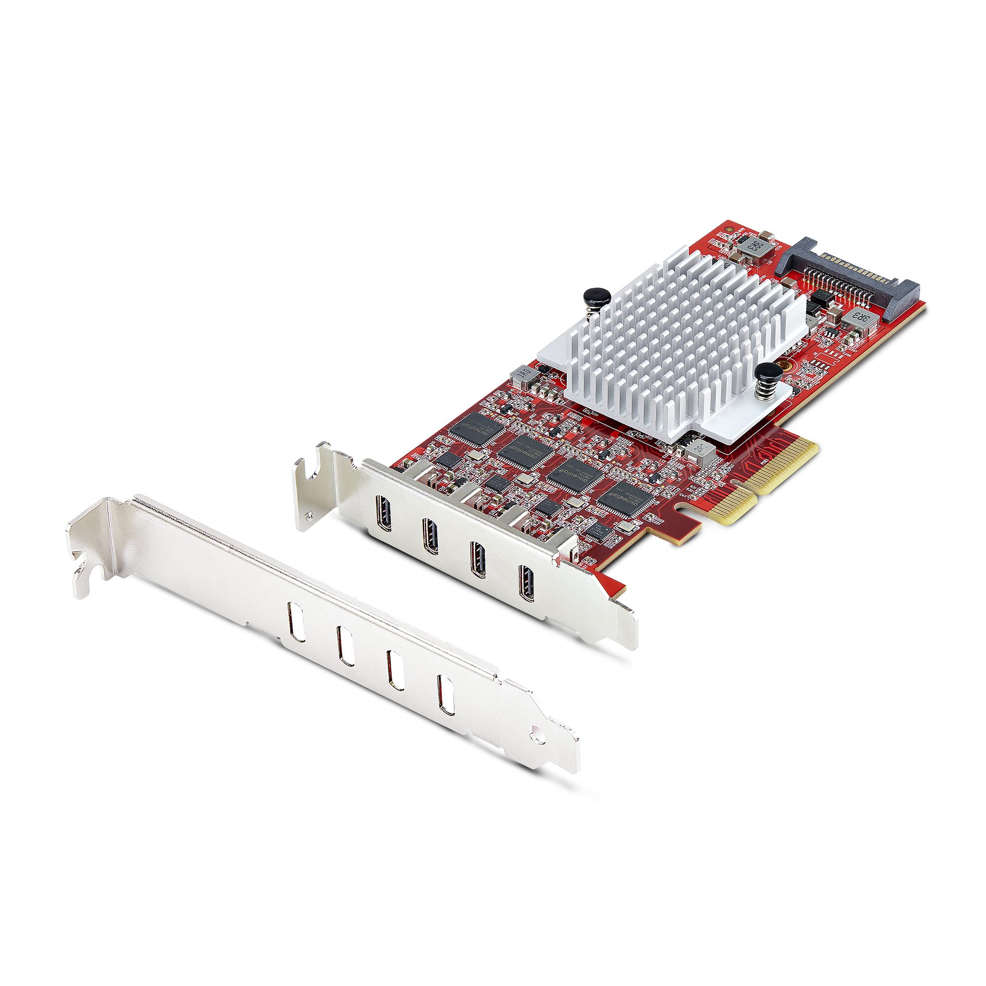 StarTech.com Scheda PCIe USB-C a 4 Porte, USB 3.2 10Gbps, Scheda di Espansione PCI Express USB Type-C con 4 Controller USB Indi
