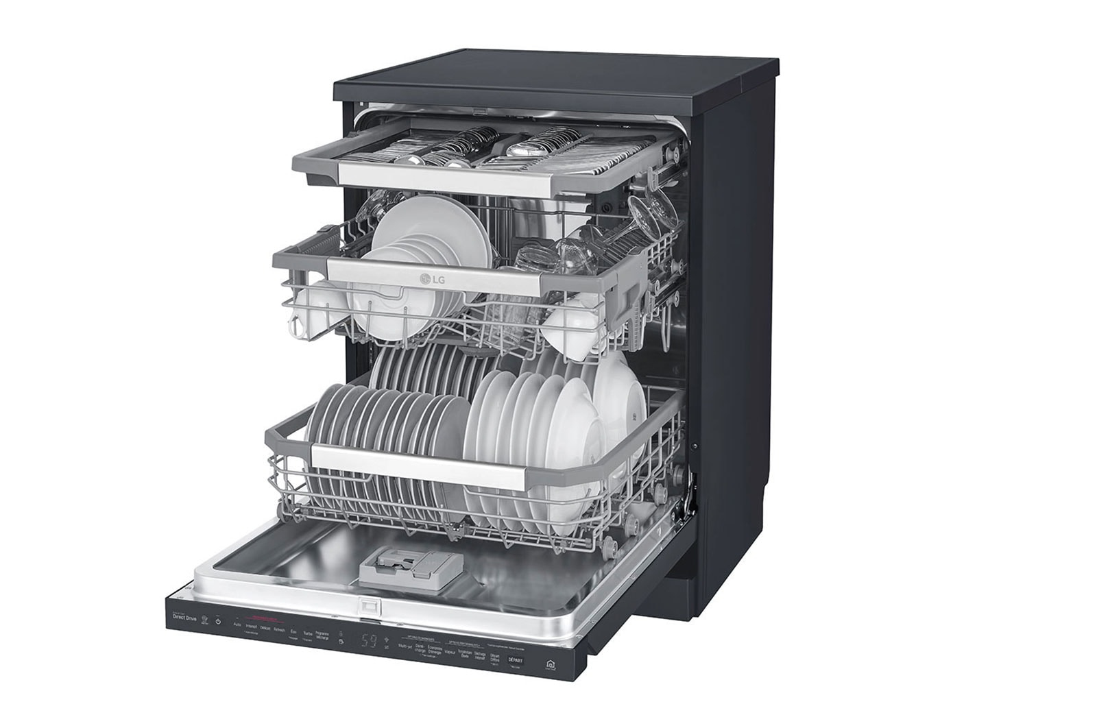LG DF425HMS dishwasher Freestanding 14 place settings – image 7