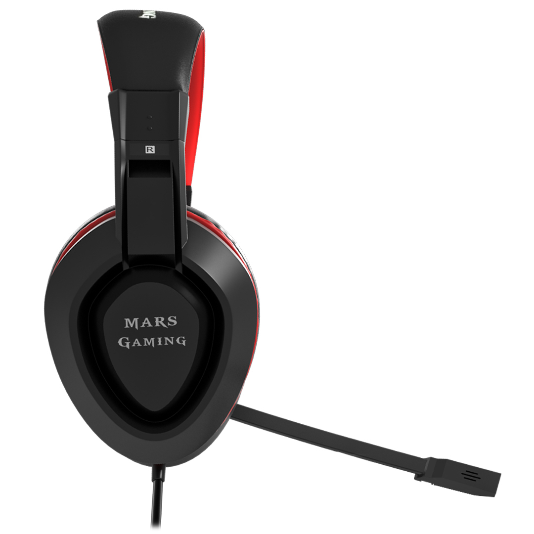 Mars Gaming MAH1V2 headphones/headset Wired Head-band Black, Red – image 5