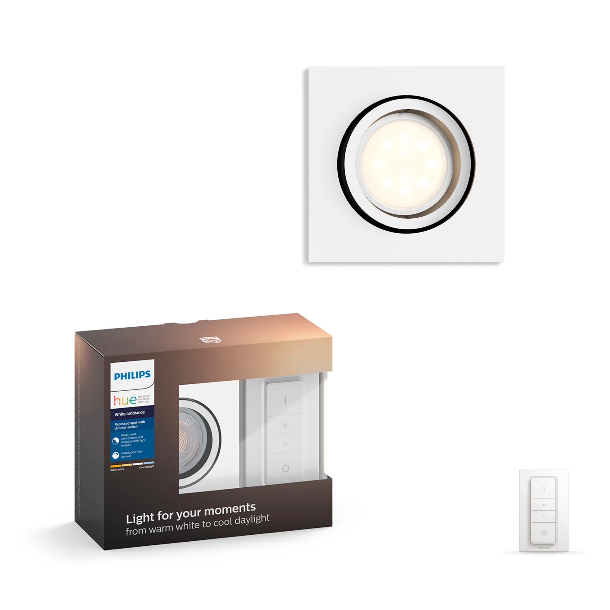 Philips by Signify Philips Hue White ambience 5042131P7 Recessed spot light Bluetooth/Zigbee – image 1