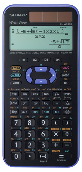 Sharp EL-W506XB-VL calculator Pocket Scientific Black, Violet