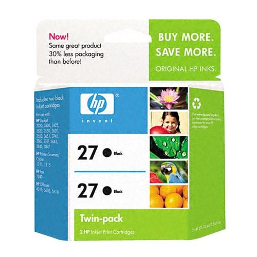 HP 27 2-pack Black