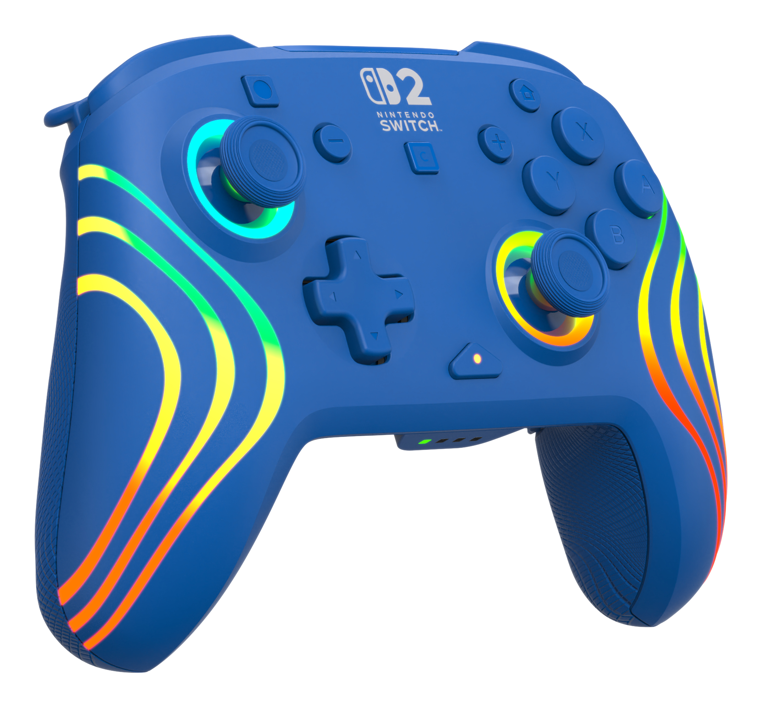Turtle Beach Afterglow Wave Bleu Manette de gaming RGB sans fil Sous licence officielle pour Nintendo Switch 2
