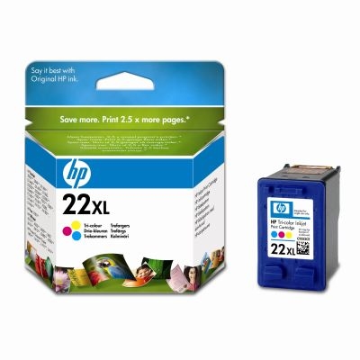 HP 22 Tri-colour Inkjet Print Cartridges