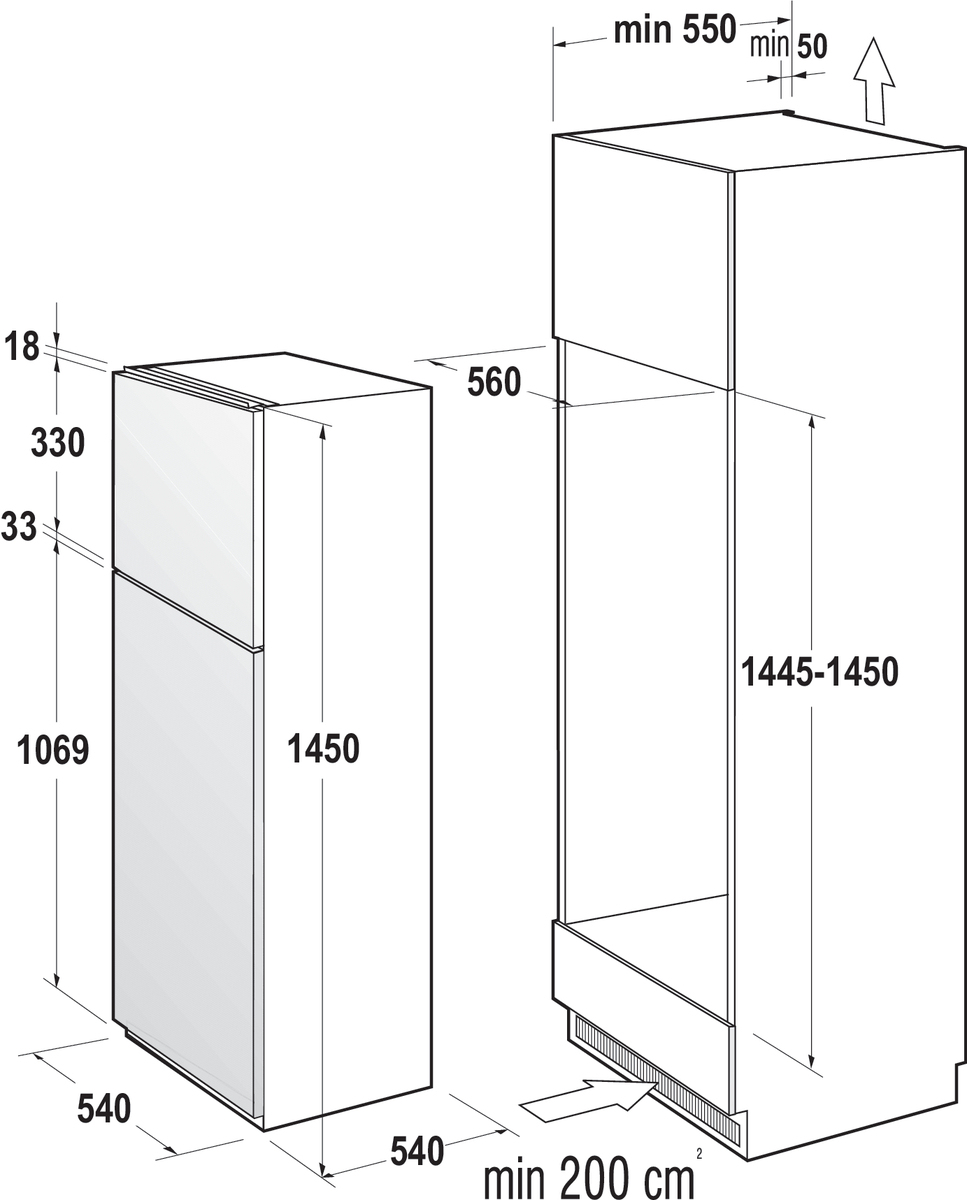 Gorenje RFI4152P1 — vue 1 sur 2