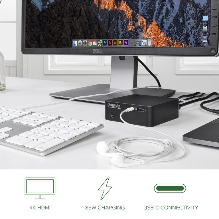 Plugable Technologies UD-CAM laptop dock/port replicator Docking USB 3.2 Gen 1 (3.1 Gen 1) Type-C Black – image 3