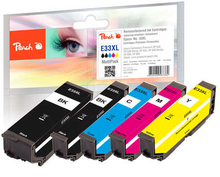Peach 319803 ink cartridge 5 pc(s) Original High (XL) Yield Black, Cyan, Magenta, Yellow