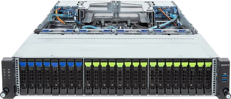 GIGABYTE R283-S92-AAJ2 Intel C741 LGA 4677 (Socket E) Rack (2U) Black, Steel – image 2