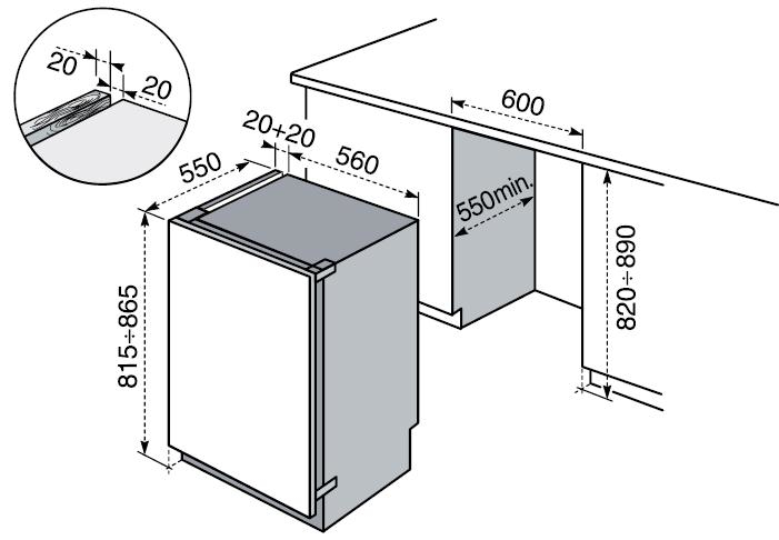 Electrolux FI1541 combi-fridge Built-in – image 2