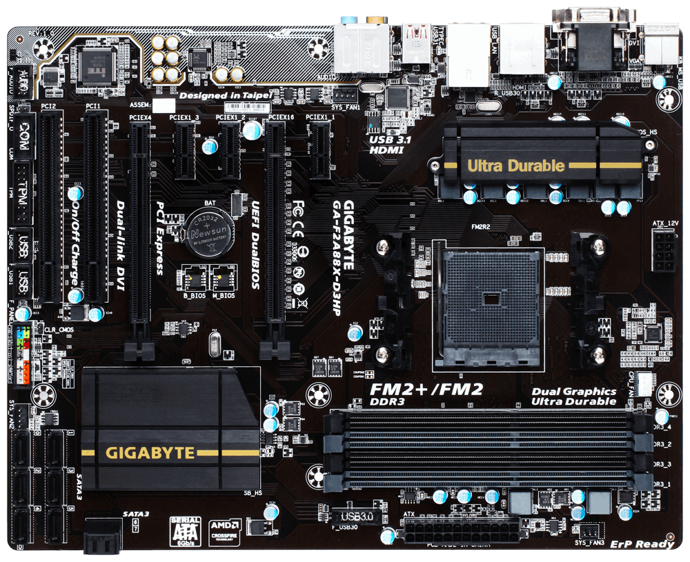 GIGABYTE GA-F2A88X-D3HP (rev. 1.0) – image 2