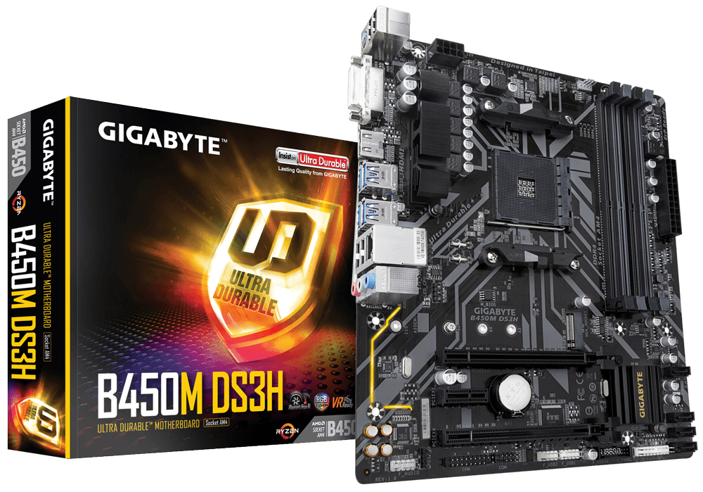 GIGABYTE B450M DS3H – image 1
