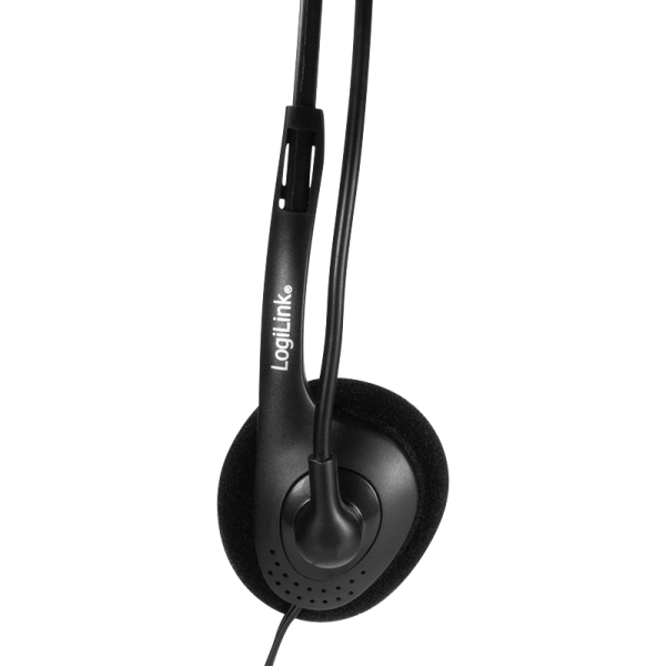 LogiLink HS0054 headphones/headset Wired Head-band Office/Call center Black – image 8