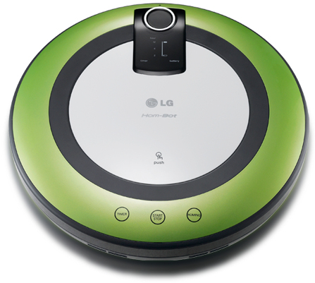 LG VR5906LVM robot vacuum Black, Green, White