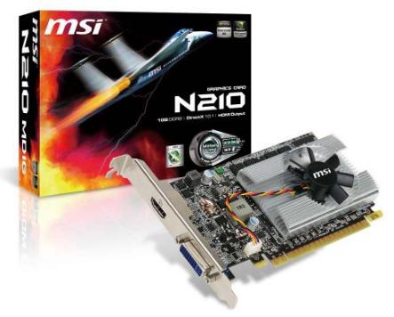 MSI V190-012R graphics card GeForce 210