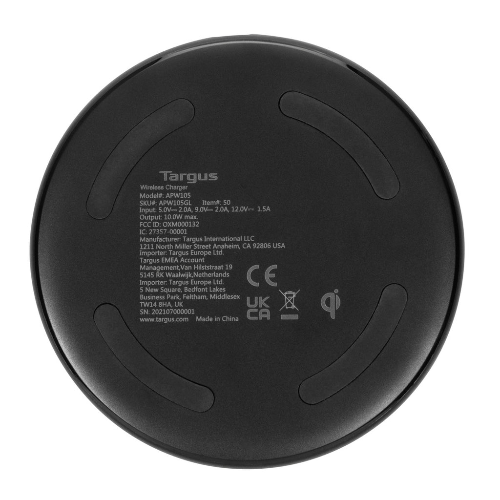 Targus APW105GL mobile device charger Smartphone Black USB Wireless charging Indoor – image 5