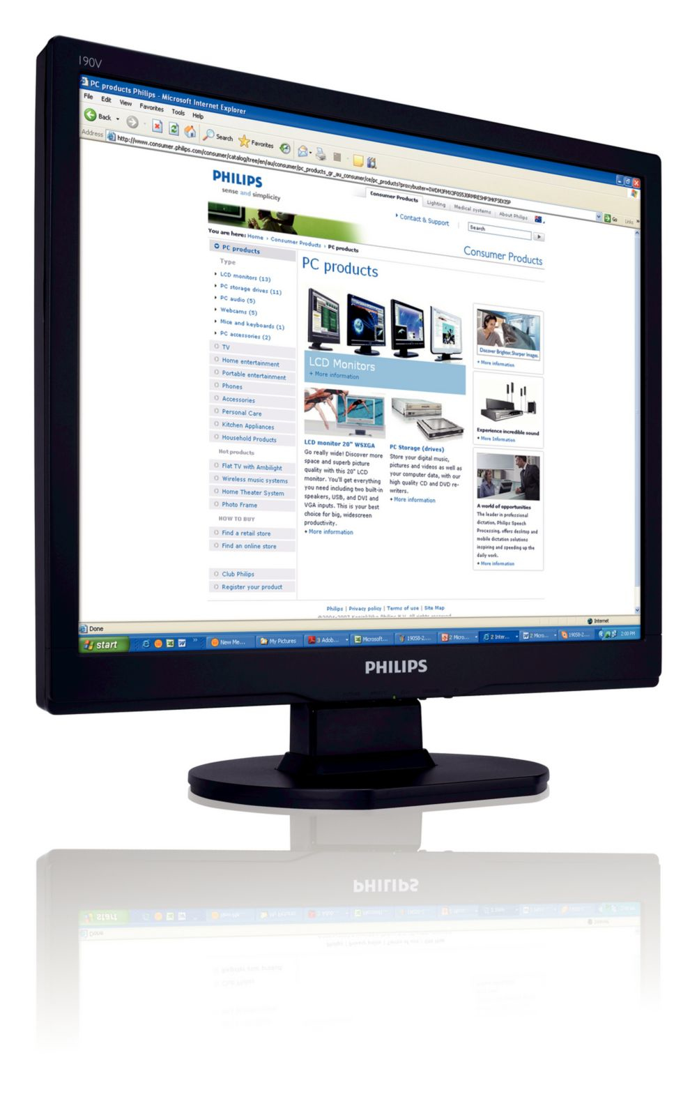 Philips 190V9FB 19" SXGA LCD monitor – image 2