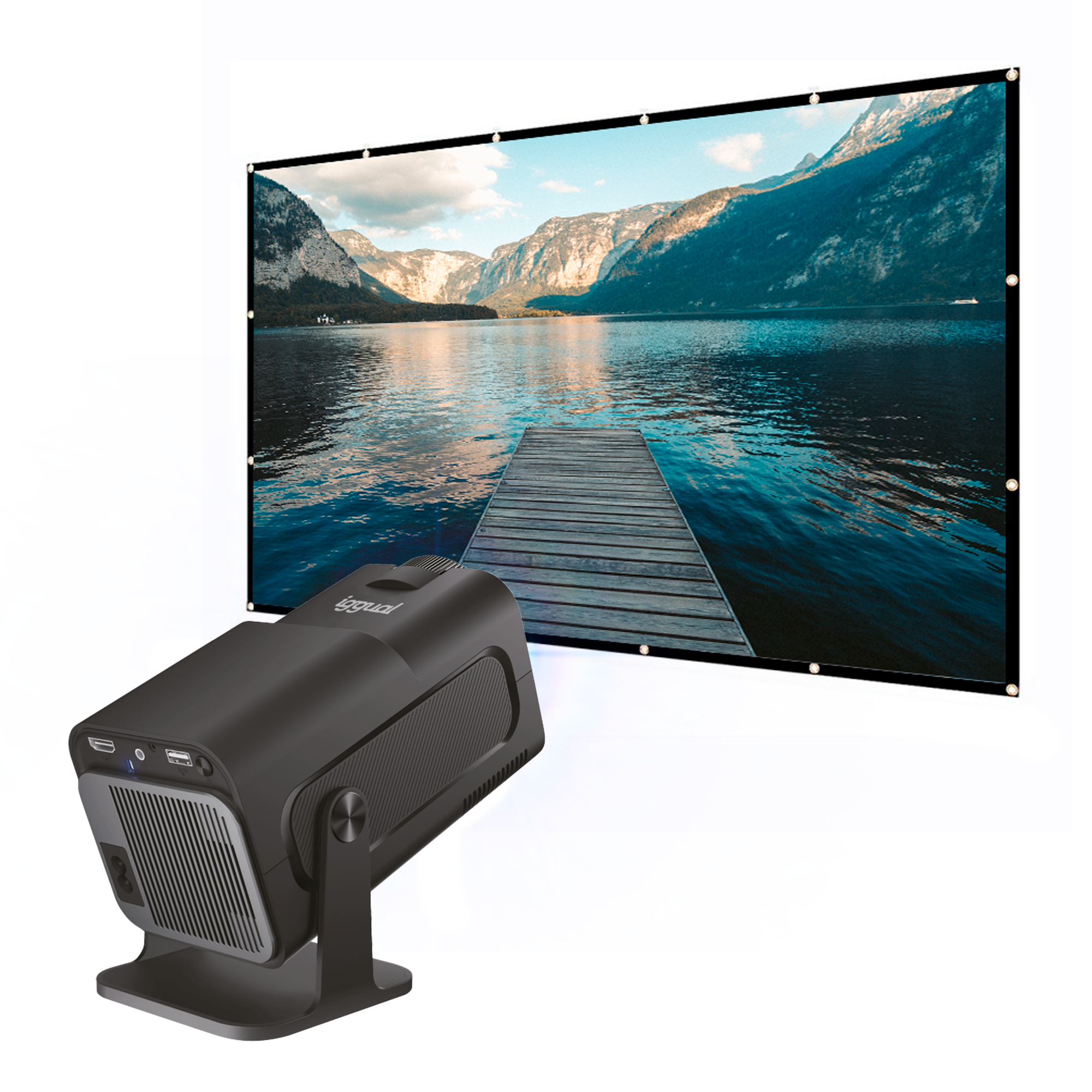 iggual IGG319208+IGG318126 data projector 300 ANSI lumens LED 1080p (1920x1080) Black – image 4