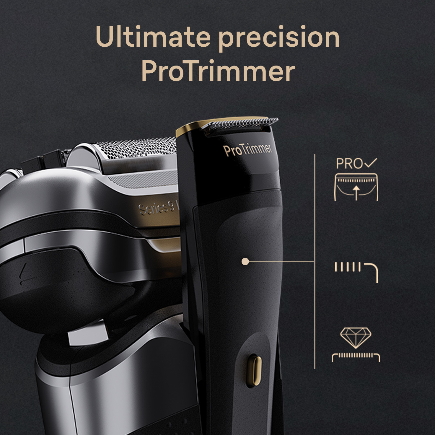 Braun Series 9 Pro+ 9560cc Trimmer Black – image 6
