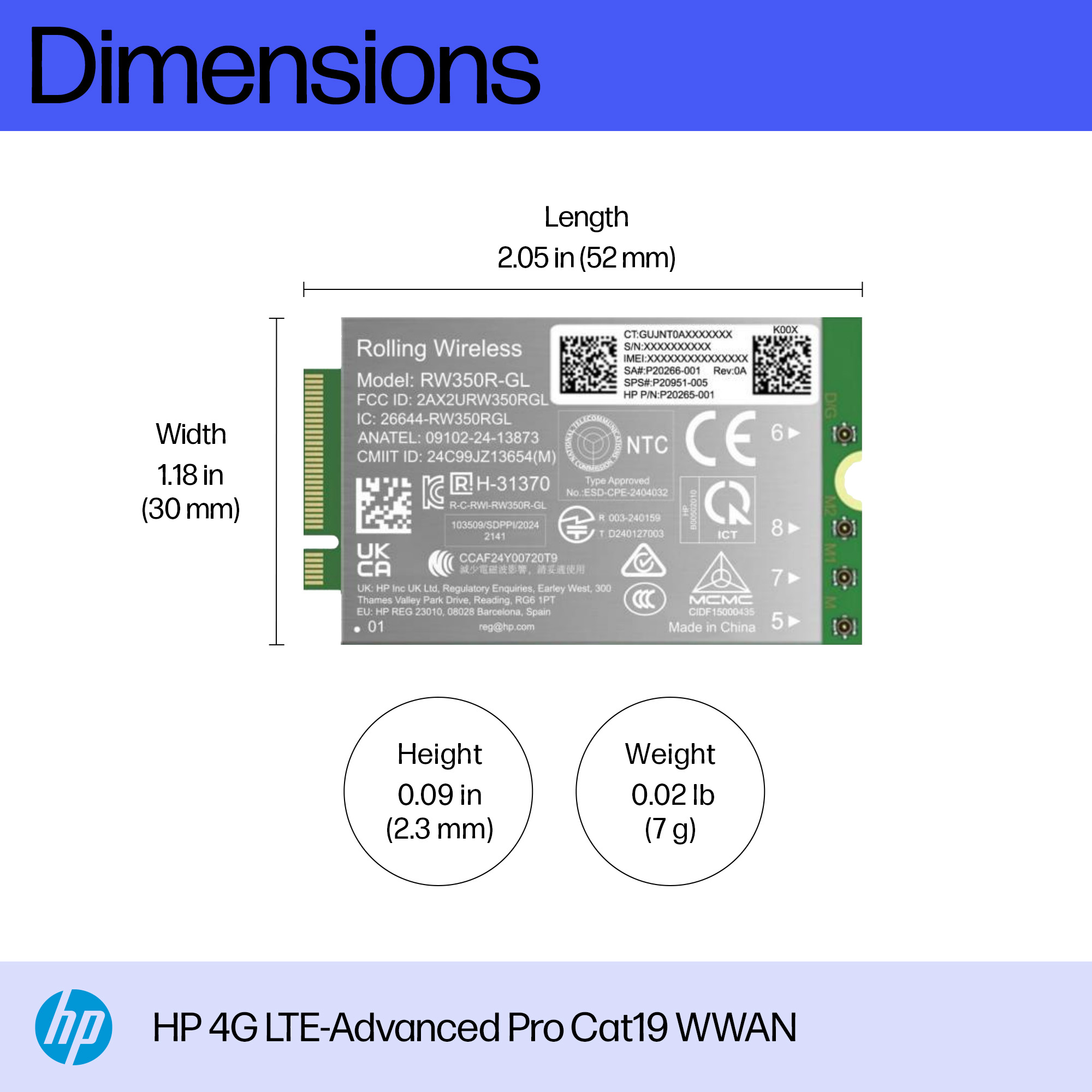 HP 4G LTE-Advanced Pro Cat19 WWAN – image 3