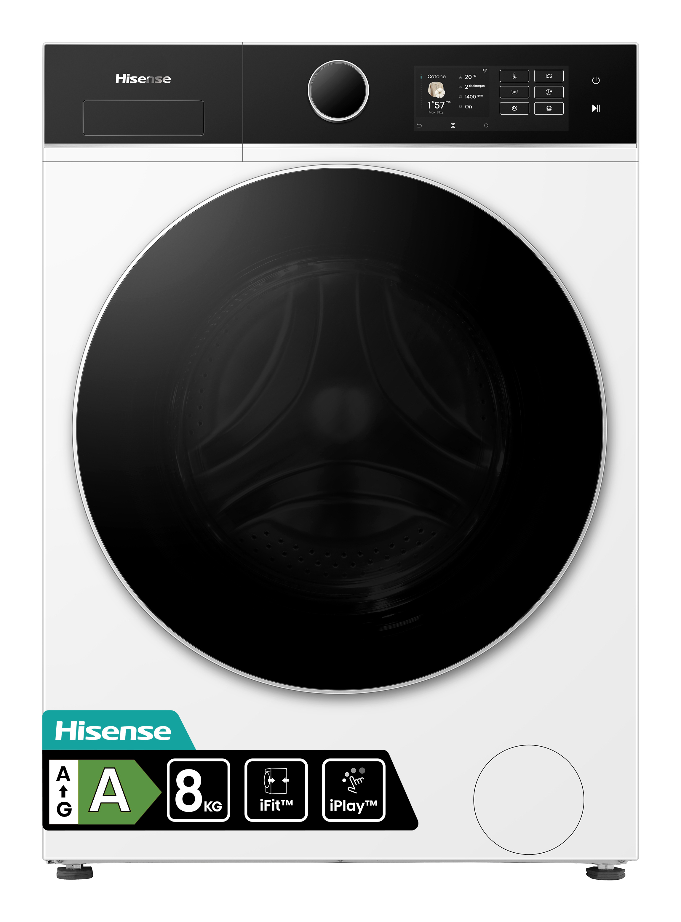 Hisense WF5I8043BWF — vue 1 sur 8