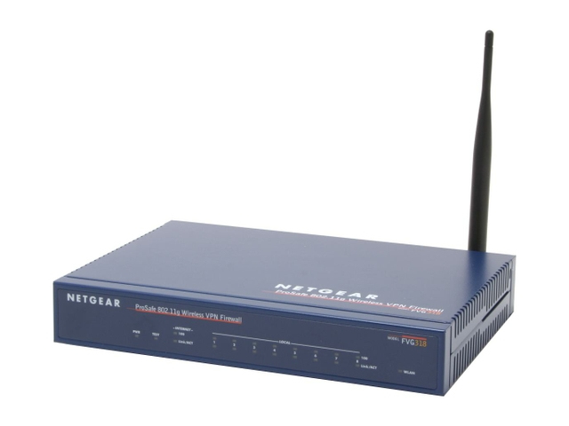 NETGEAR FVG318 wireless router Fast Ethernet Blue – image 1