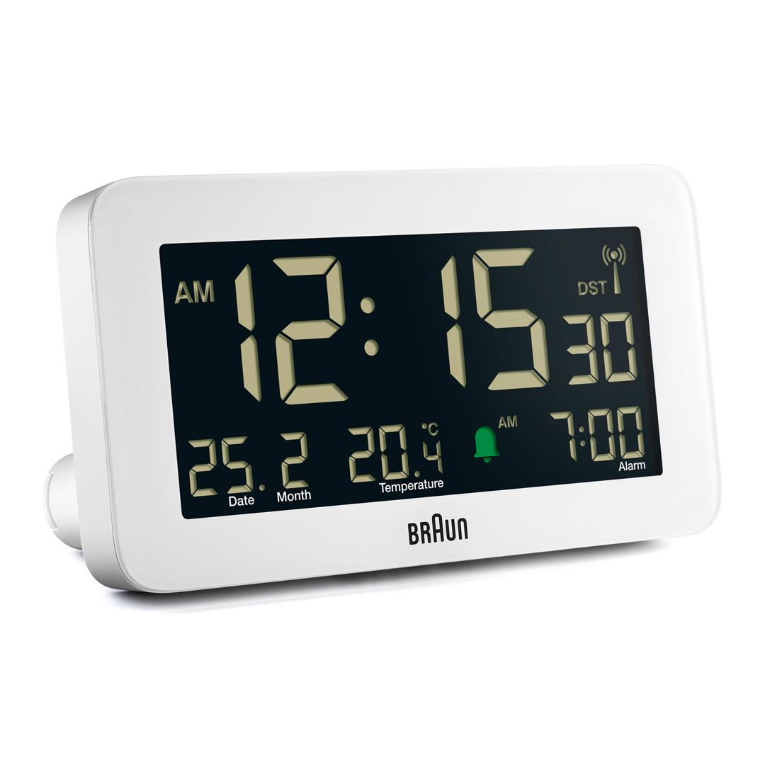 Braun BC10W-DCF sveglia Sveglia digitale Bianco