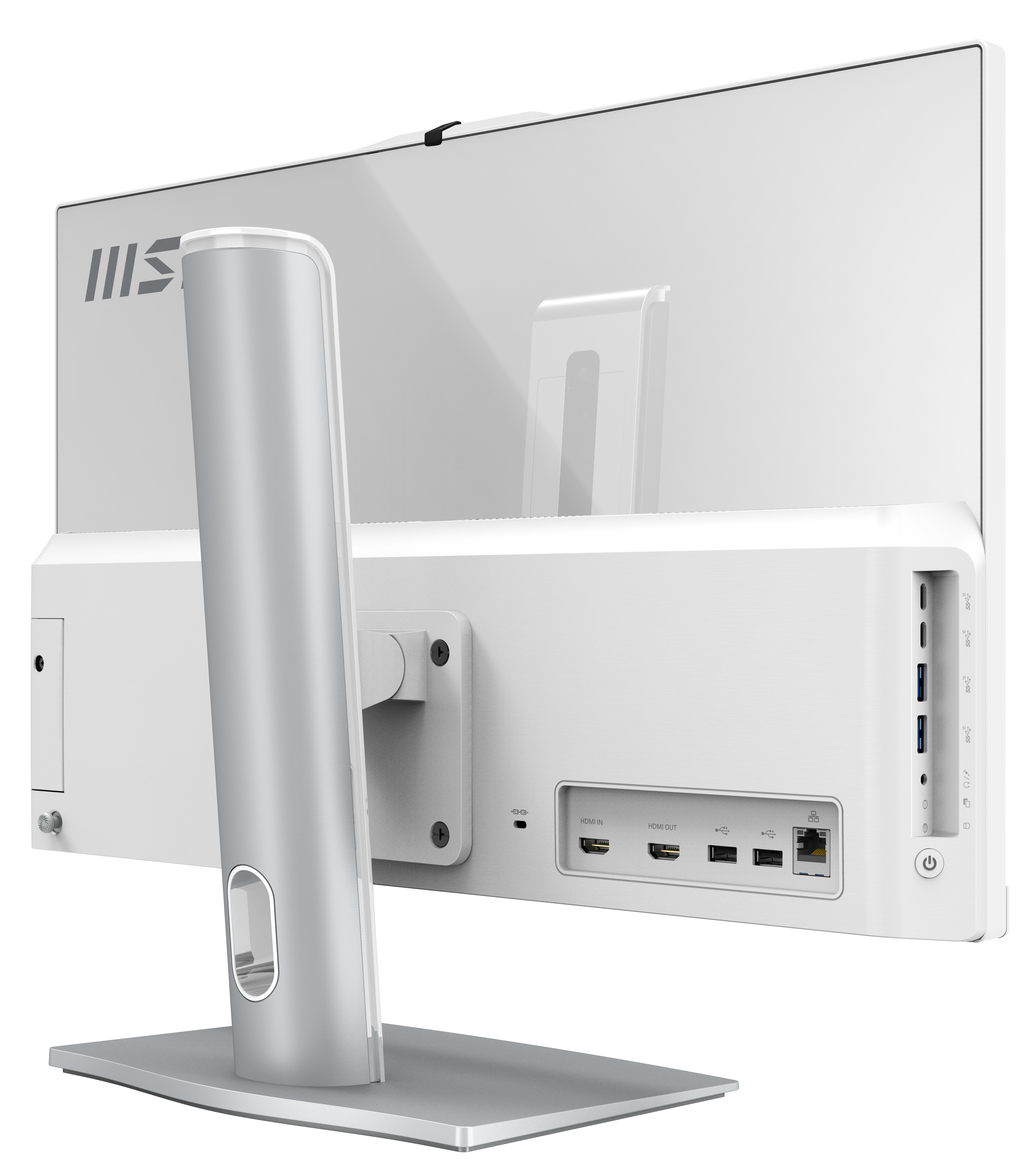 MSI Modern AM242P 1M-1226EU All-in-One PC/workstation Intel Core 3 100U 60.5 cm (23.8″) 1920 x 1080 pixels 8 GB DDR5-SDRAM 256 GB SSD Windows 11 Pro Wi-Fi 6E (802.11ax) White image 3