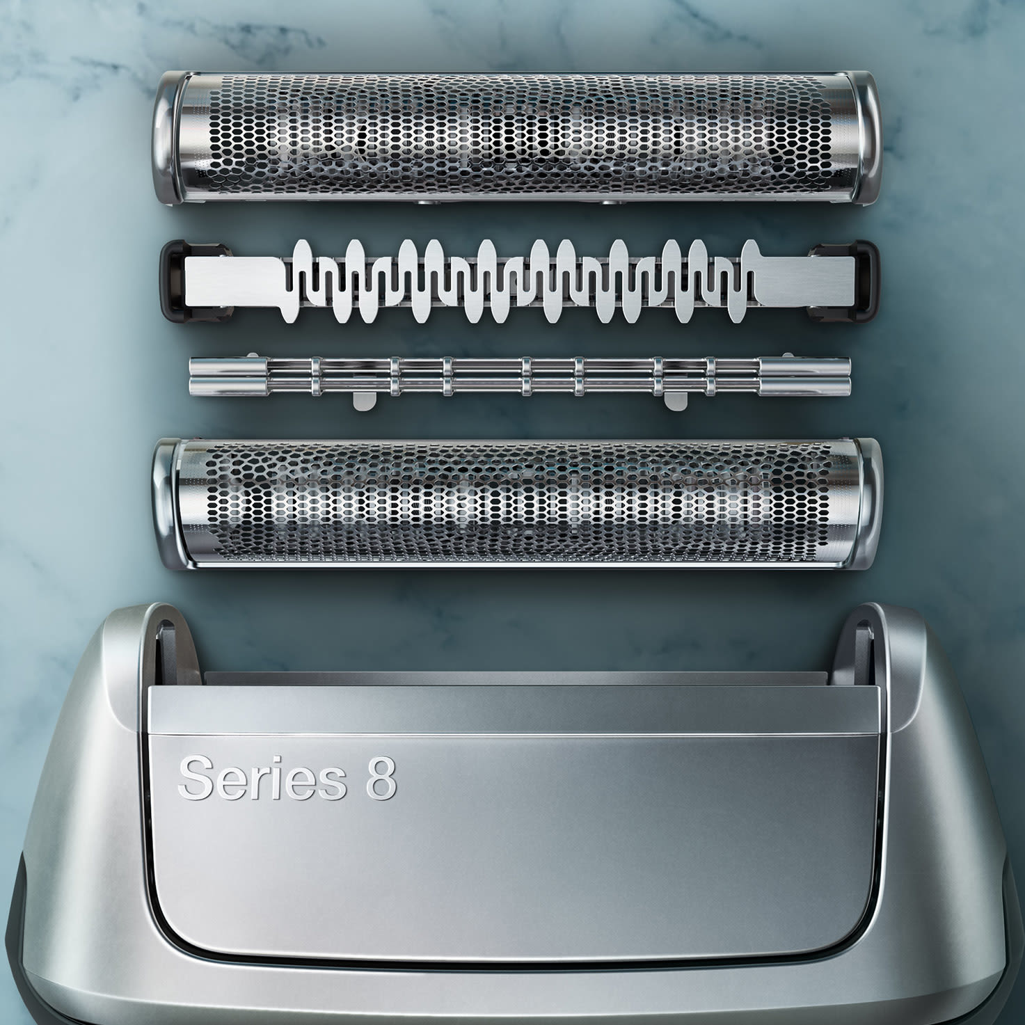 Braun Series 8 8370cc Foil shaver Trimmer Black, Silver – image 2