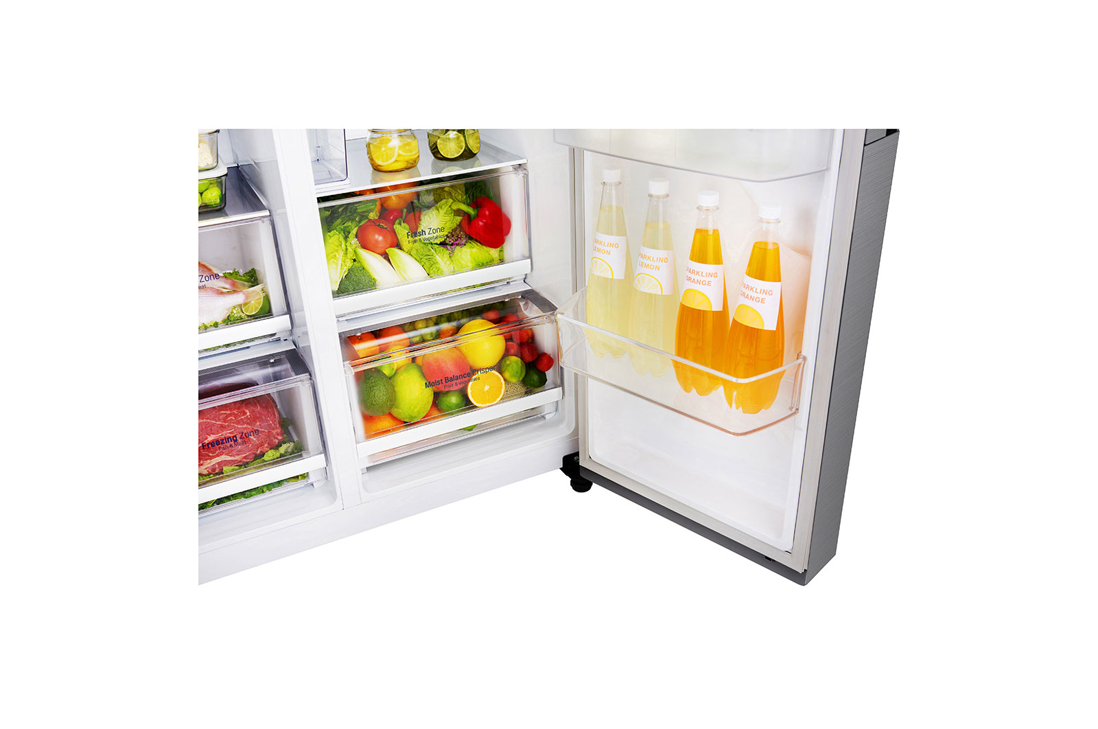LG GSL481PZXZ side-by-side refrigerator Freestanding – image 4