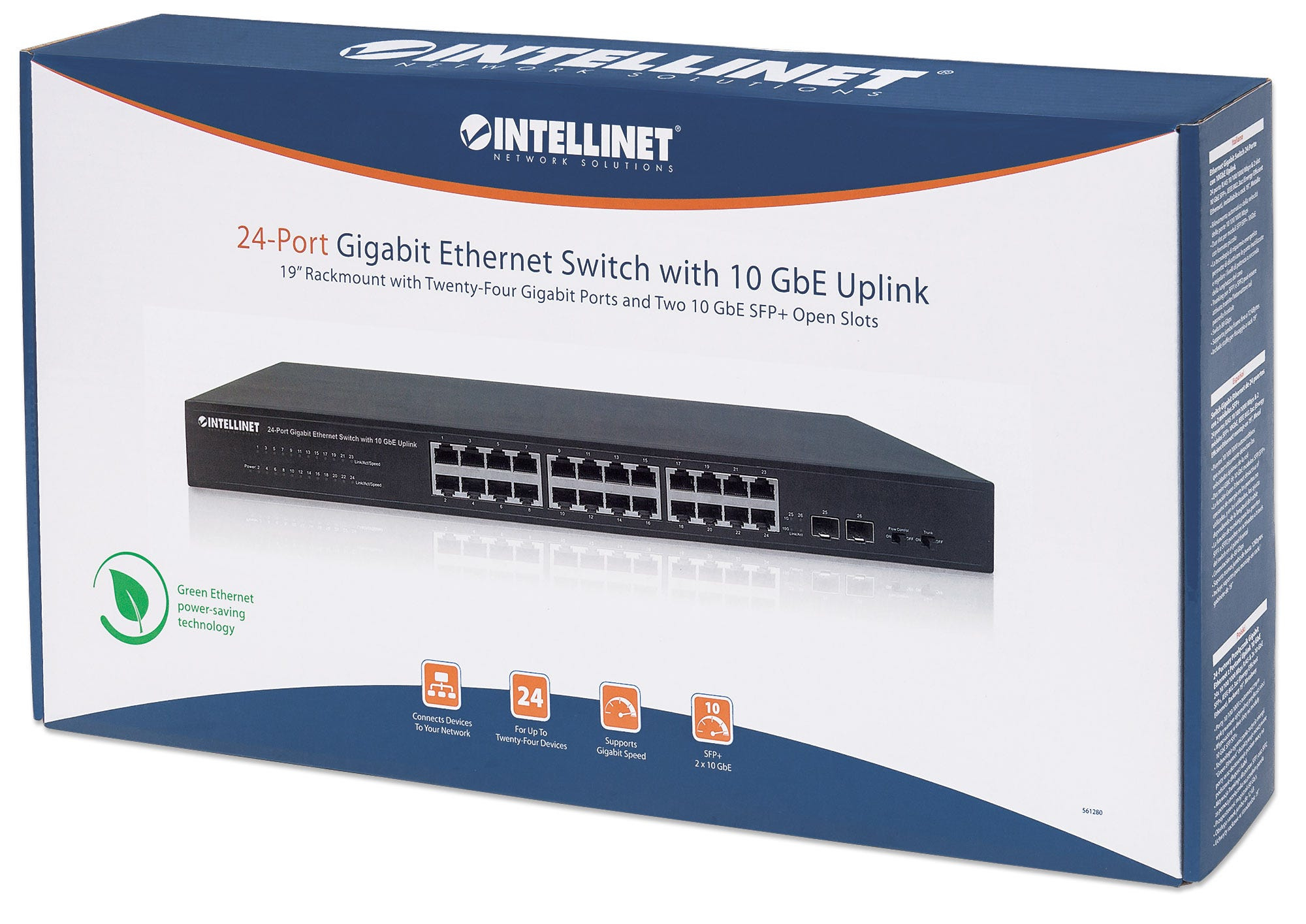 Intellinet 24-Port Gigabit Ethernet Switch with 10 GbE Uplink – image 6