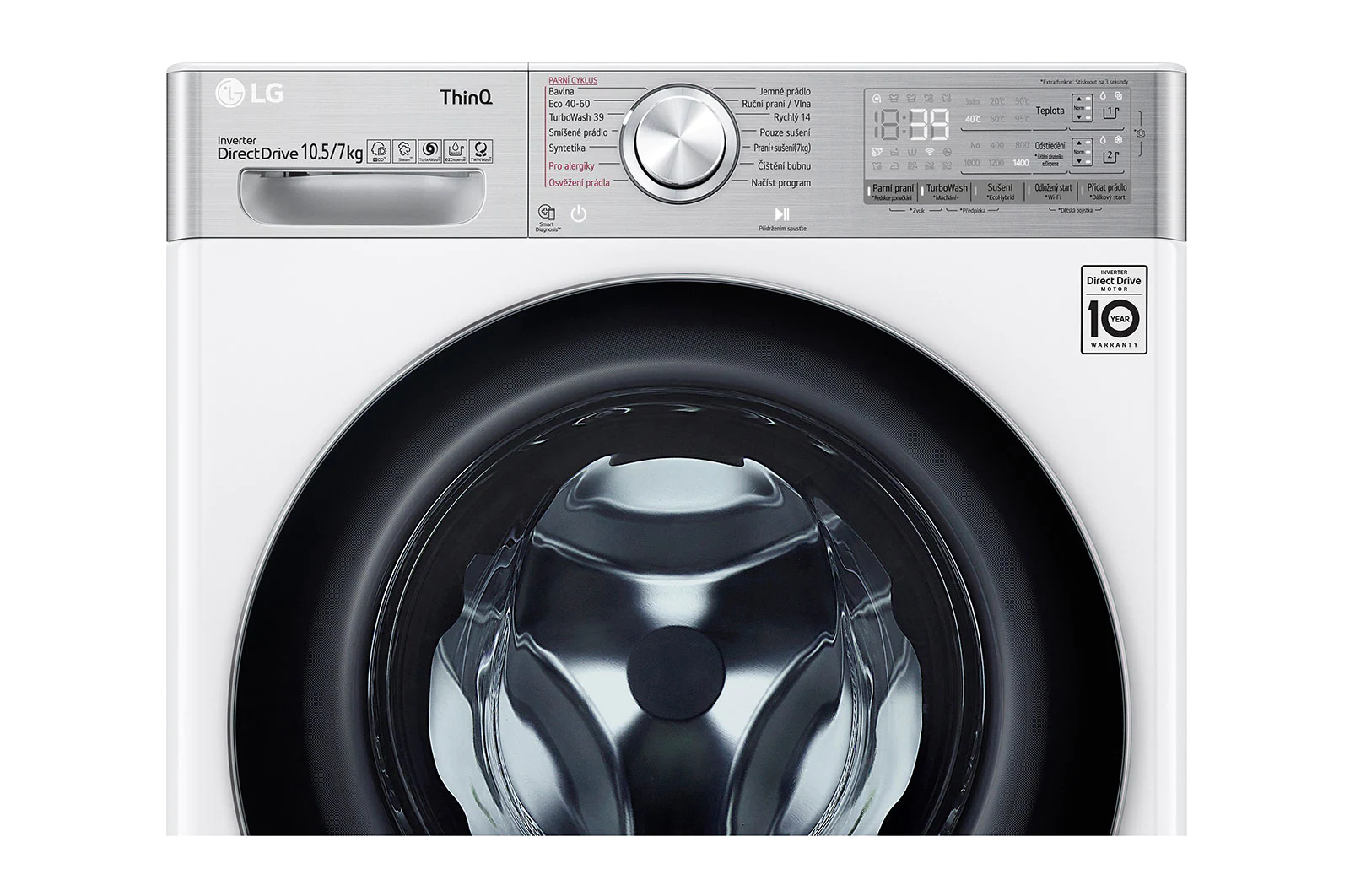 LG F104DV9RD2E washer dryer Freestanding Front-load White – image 7