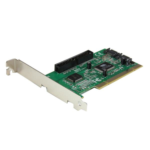 StarTech.com 2S1I PCI SATA IDE Combo Controller Adapter Card - Storage controller (RAID) - 3 Channel - SATA-150/DMA/ATA-133 - 150 MBps - RAID 0, 1, JBOD - PCI /