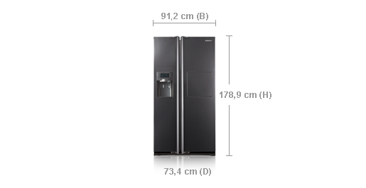 Samsung RSH5ZEMH side-by-side refrigerator Freestanding Silver – image 5