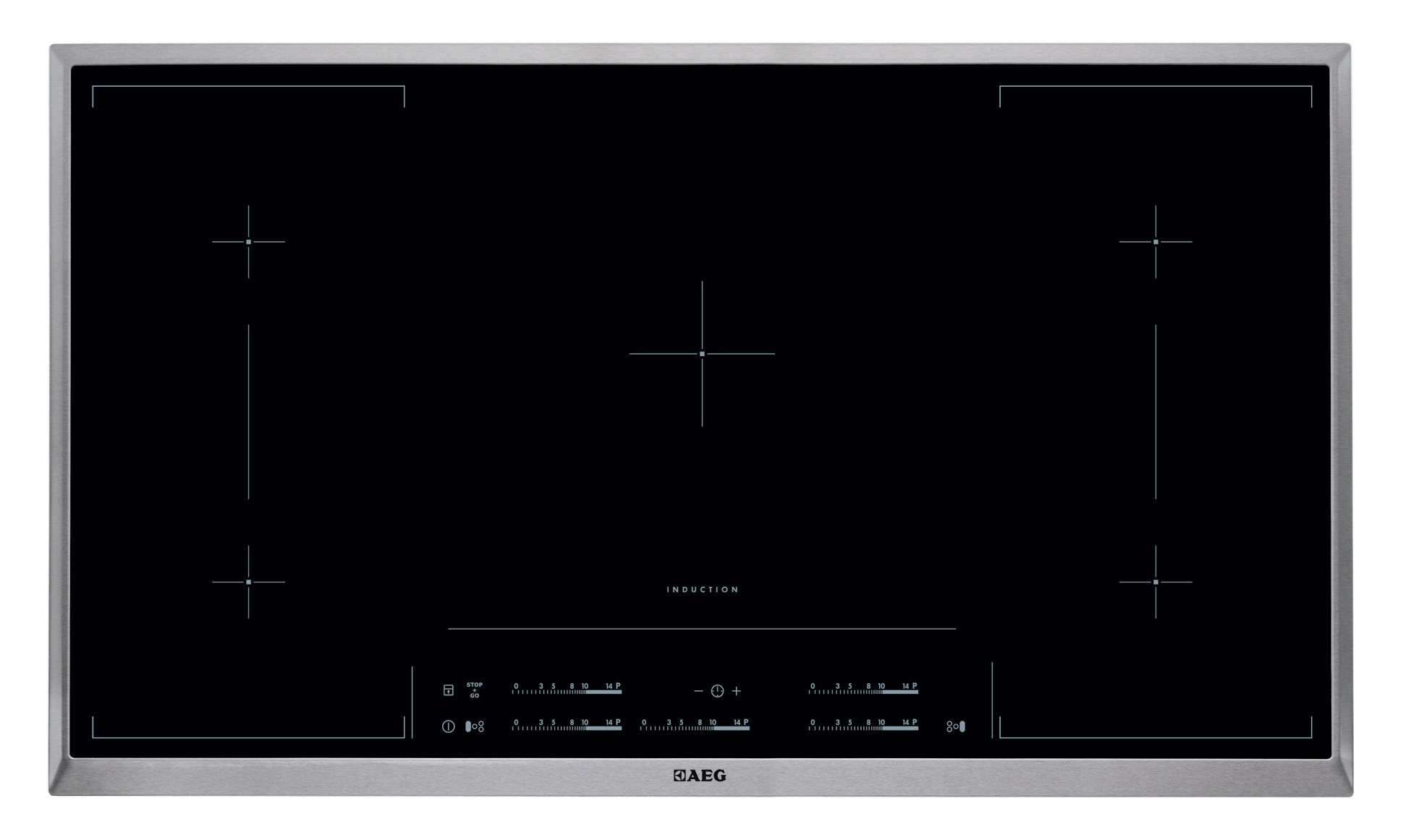 AEG HK955423XB Black Built-in Zone induction hob 5 zone(s)