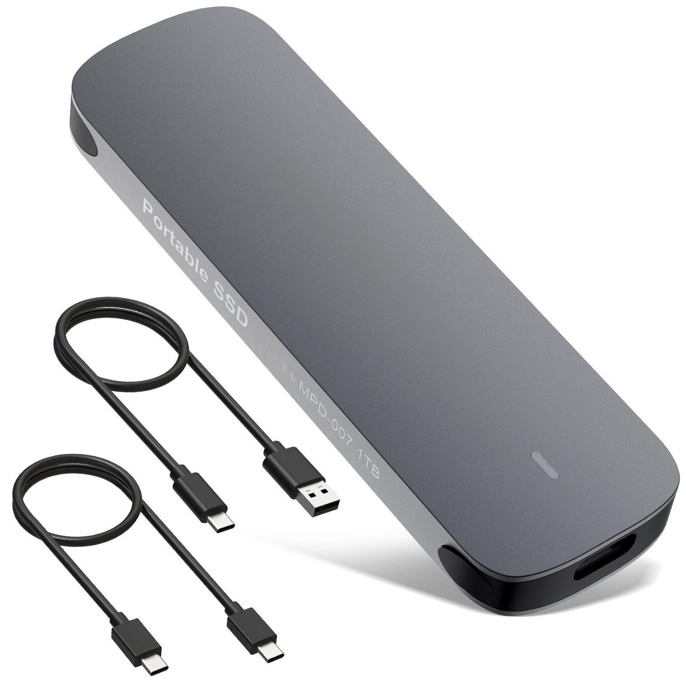 CoreParts CPSSD-USBC-1TB external solid state drive USB Type-C 3.2 Gen 1 (3.1 Gen 1) Grey image 1