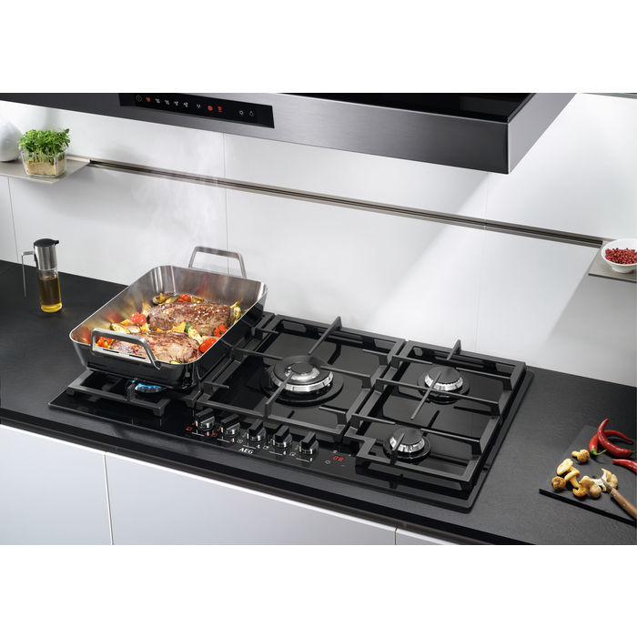 AEG HKB95540NB Black Built-in Gas 5 zone(s) – image 2