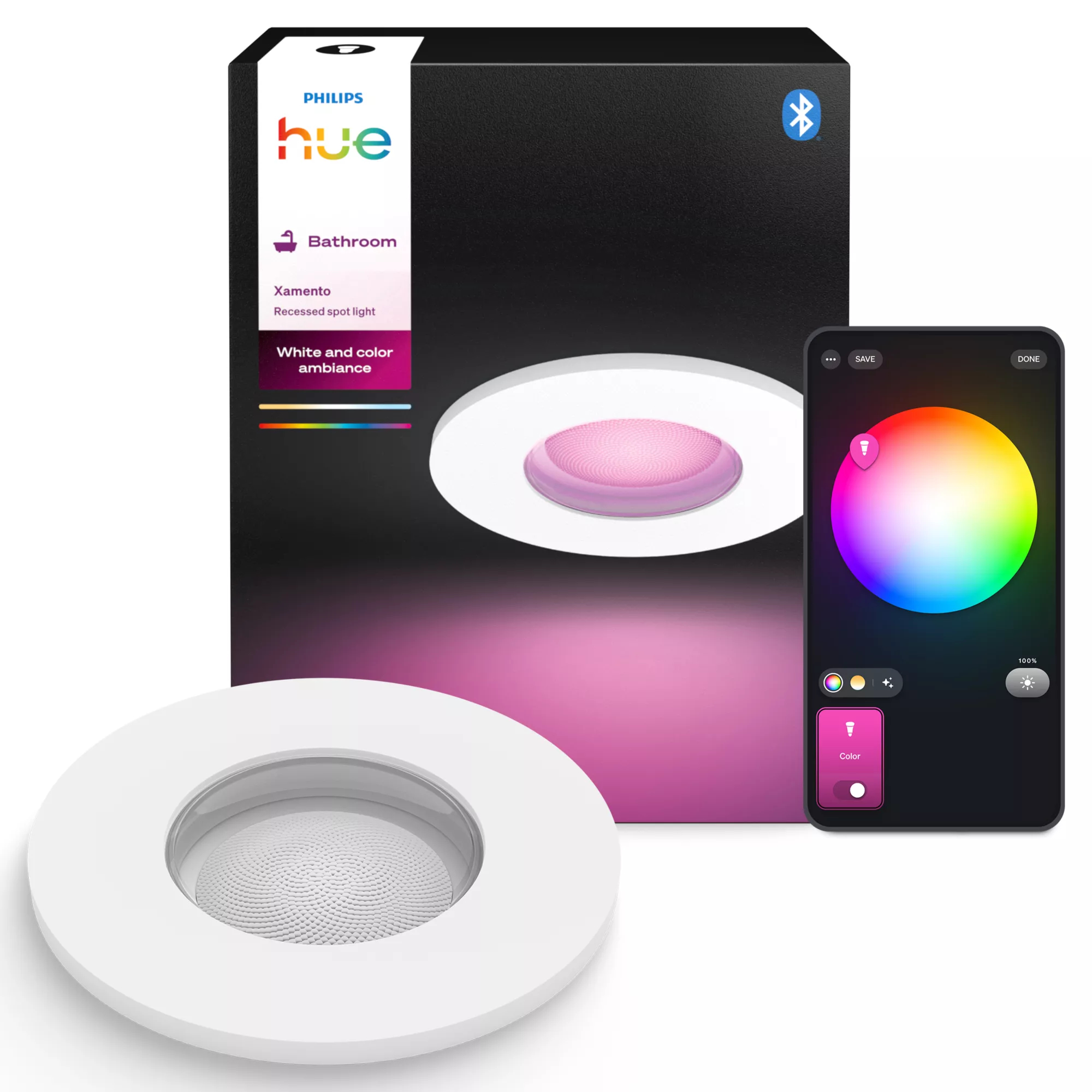 Philips by Signify Philips Hue White and colour ambience Xamento recessed spotlight – image 3