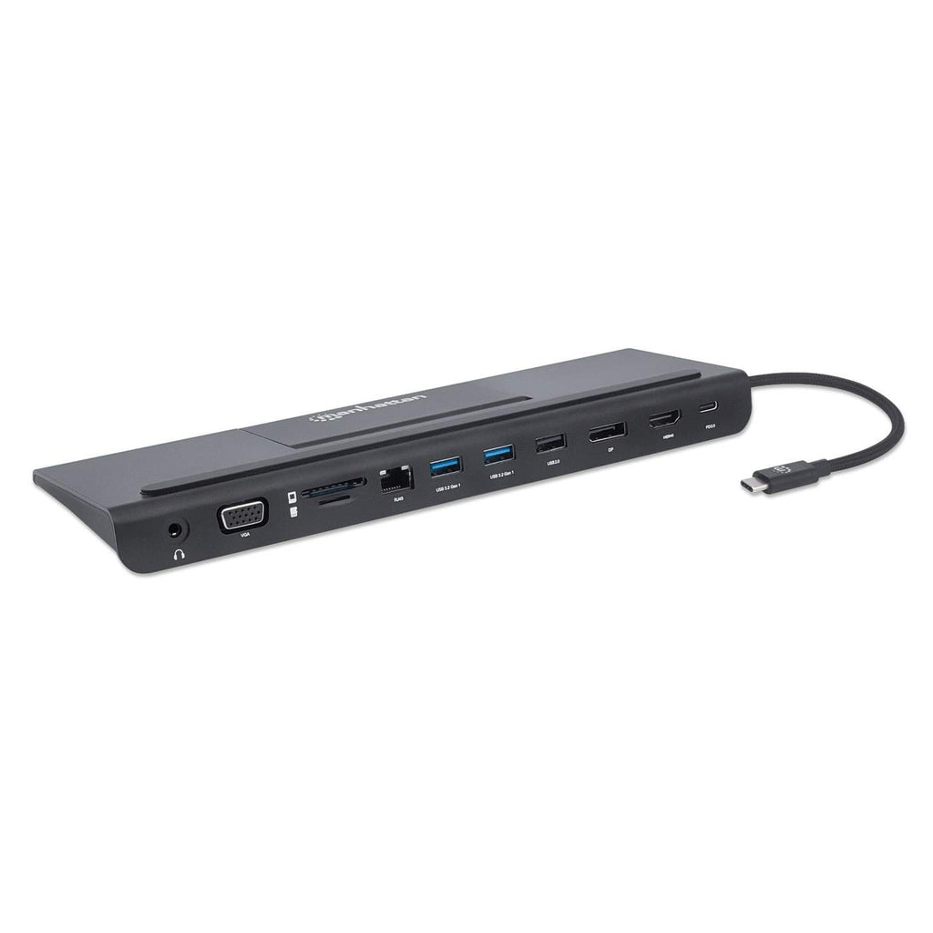 Manhattan USB-C Dock/Hub with Card Reader and MST, Ports (x9): Audio – image 2