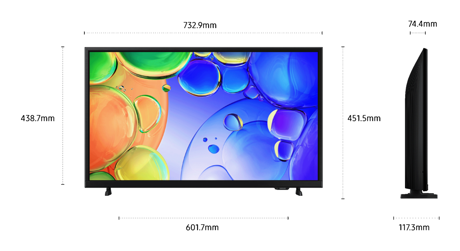 Samsung TQ32Q5FAAU 81.3 cm (32") Full HD Smart TV Wi-Fi Black – image 3