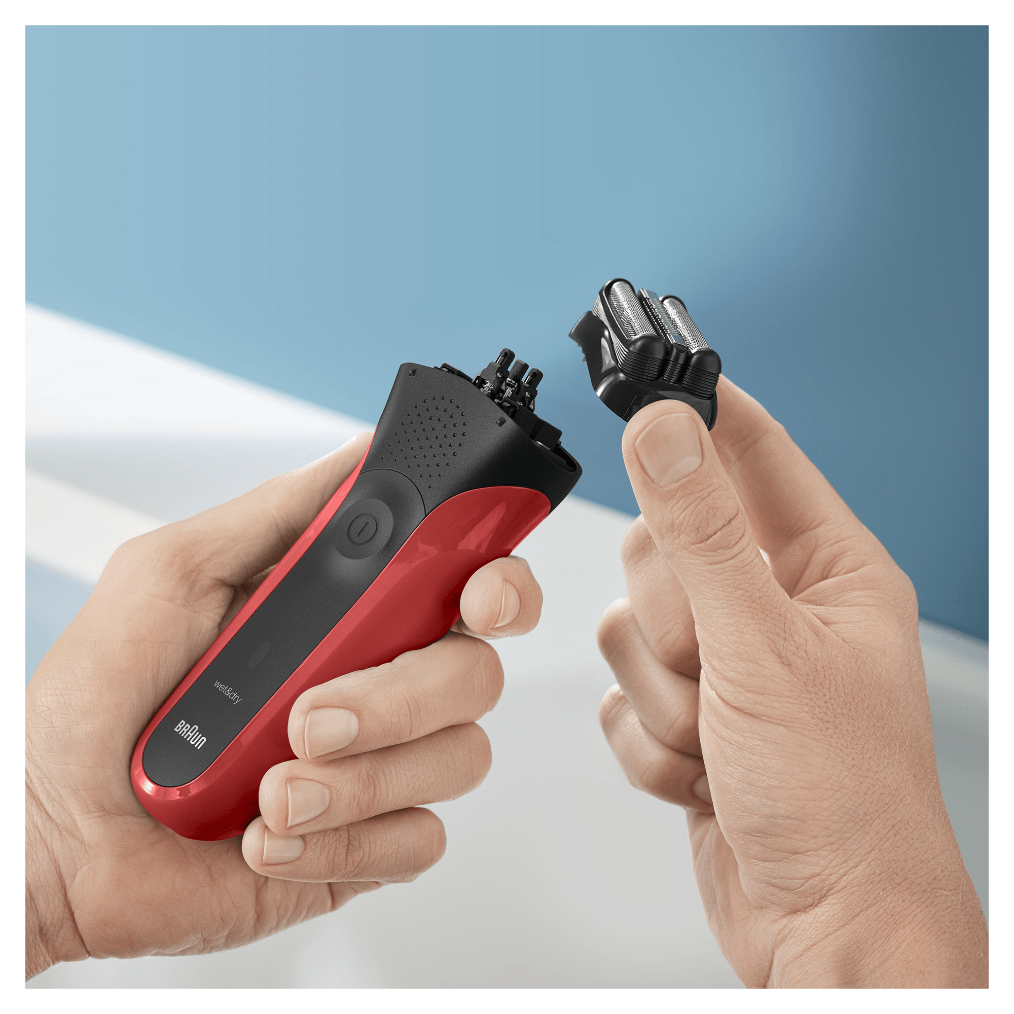 Braun 81646855 men's shaver Foil shaver Trimmer Black, Red – image 3
