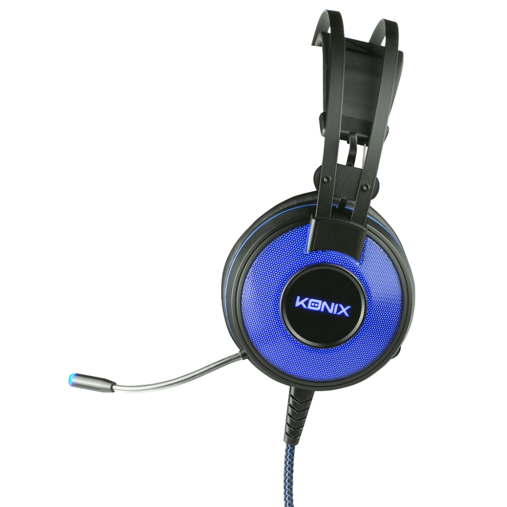 Konix 61881105272 headphones/headset Wired Head-band Gaming Black, Blue – image 8