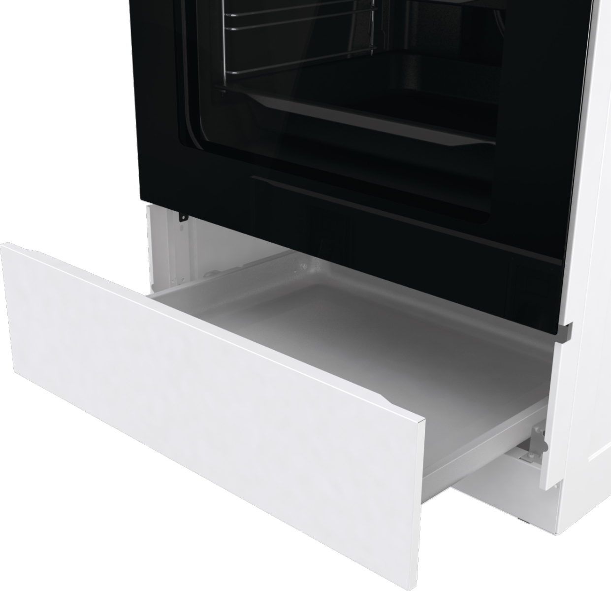 Gorenje GEC6A41WC cooker Freestanding cooker Electric Coil hob Silver – image 3