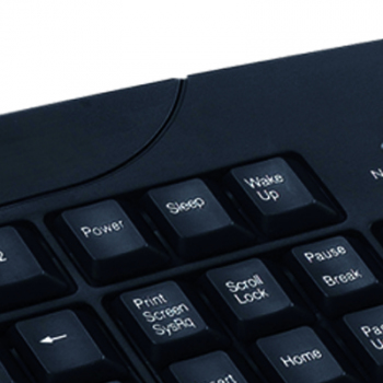 Ewent EW3105 keyboard Office USB + PS/2 QWERTY English Black – image 2