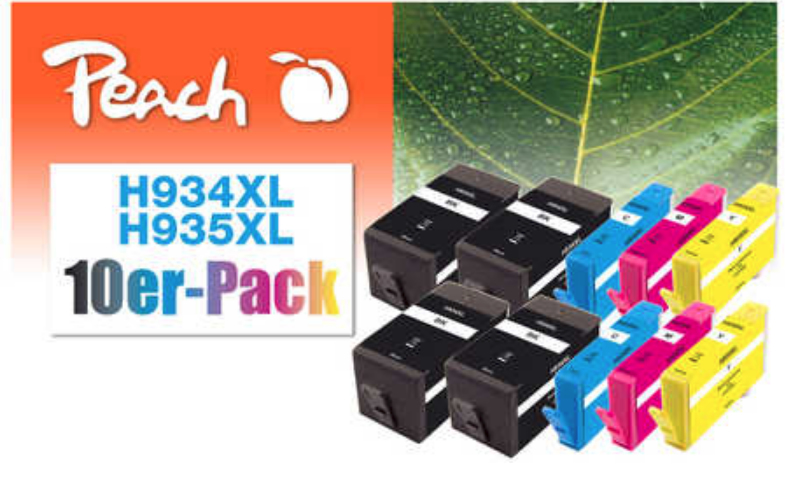 Peach 0F319838 ink cartridge 10 pc(s) Black, Cyan, Magenta, Yellow – image 1