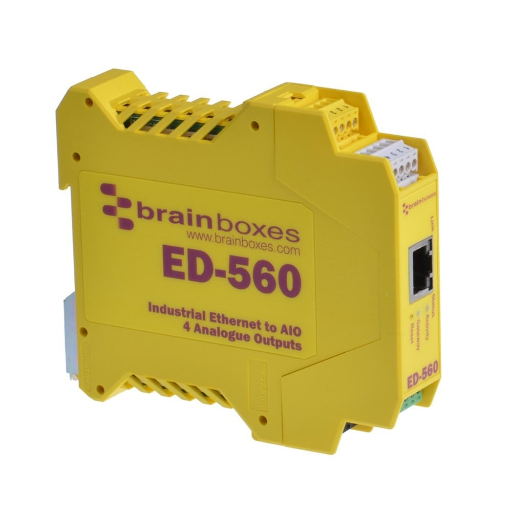 Brainboxes ED-560 Ethernet to 4 Analogue Outputs + Serial Gateway – image 1