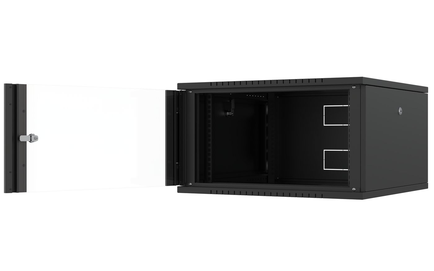 Lanview RWF07U66BL rack cabinet 7U Wall mounted rack Black – image 2