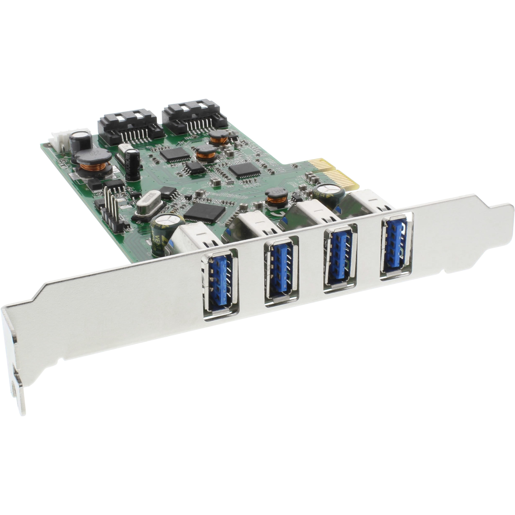 InLine USB 3.0 + SATA Host Controller PCIe 4x USB 3.0 + 2x SATA